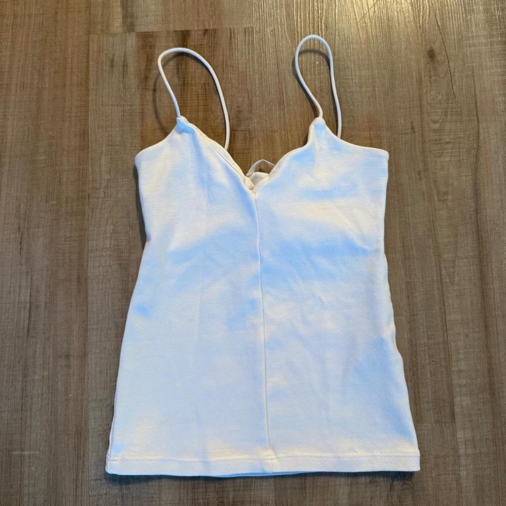 Zara White Spaghetti Strap Camisole